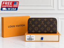 EGA Louis Vuitton Monogram Zippy Zip Around Long Wallet Purse Brown/3CH1029 picture