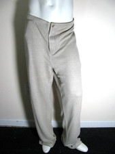 Joseph Abboud Linen Pants Mens XL Tan Knit Lightweight Drawstring Pants New $98 picture