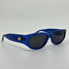 RARE CRAP EYEWEAR Sunglasses The Funk Punk Clear Blue Frames 52-20 Bio picture