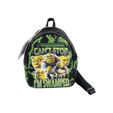 Loungefly Shrek Can't Stop Im Swamped Glow In The Dark Mini Backpack Green Black picture