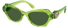 Swarovski SK 6050 Transparent Green / Dark 108971 Size 52 Sunglasses picture