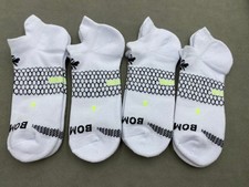 BOMBAS 4 Pairs Honeycomb All sports Cushion Women's Ankle Socks Size Med White picture