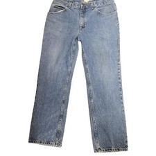 Vintage Lee Jeans Mens 34x31 Classic Straight Leg High Waist Denim 90s Vintage picture