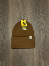 Carhartt Women’s Solid Knit Beanie Hat, Brown, Size M (AH4597-M) picture