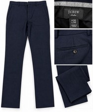 J.Crew Ludlow Slim Mens Moon Worsted Dress Pants 30x32 Plaid Herringbone picture