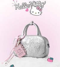 Sanrio Hello Kitty Silver Sweet Tote & Crossbody – Everyday Bag for Girls, Gift picture