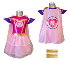 Luli Pampin Girl’s Costume Dress with Cape & Wristbands – Size 2 to 16 picture