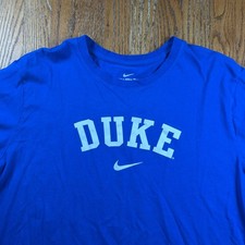 Nike Duke Blue Devils Long Sleeve T-Shirt Mens 2XL Royal Blue NCAA Basketball picture