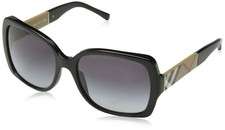 Burberry BE4160 34338G Black BE4160 Square Sunglasses Lens Category 3 Size 58mm picture