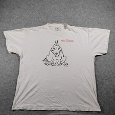 Vintage Delta The New Yorker George Booth Dog Shirt Men's XL White 80s picture