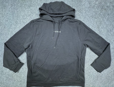Tesla Hoodie Unisex XXL Black Wordmark Logo Pullover Fleece Sweatshirt Casual picture