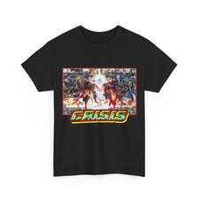 Crisis on Infinite Earths T-Shirt George Perez Alex Ross Art Vintage-Style Tee picture