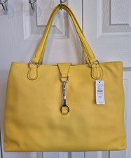 NWT Talbots Yellow Leather Handbag MSRP $169 13