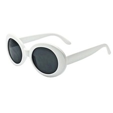 Nirvana Vintage Style Sunglasses Kurt COBAIN INDIE Round MOD Grunge Rock WHITE picture