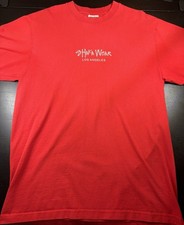 Shaka Wear Super Max Heavy Men's Red Logo Crew Neck Short Sleeve Cotton Tee L picture
