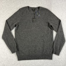 Charter Club Luxury 100% Cashmere Crewneck Sweater Women's Medium Gray NWT picture