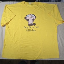 Vintage Family Guy Stewie Griffin T Shirt Yellow 3XL Dirty Foul Little Boy Delta picture