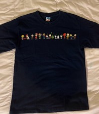 Vintage (2000s) Peanuts Character Line Up Christmas T-Shirt picture