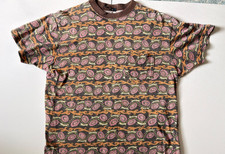 Vintage 80s Stussy Knit TomTom Pocket Tshirt Medium Surf Made In USA picture