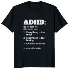 Funny ADHD Definition ADHD Awareness Neurodiversity Autism Gift Unisex T-Shirt picture