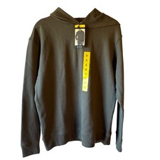 New- GAP Men's Textured Hooded Sweatshirt Pullover Size Small Gray picture