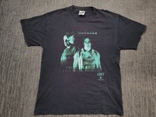 Vintage Lost Tv Show T Shirt Y2k 2005 Black Adult Medium Rare HAS REPAIR picture