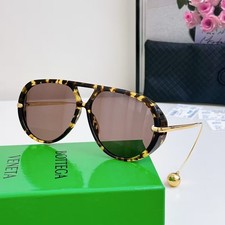 Bottega Veneta BV1273 Sunglasses Women Tortoiseshell Brown Len 63mm UV400 Luxury picture