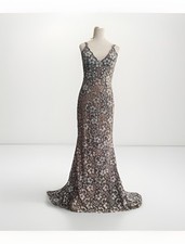 Jovani Couture Prom Dress Rhinestones – Size 4 Dress With Train MSRP $900 picture