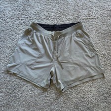 Lululemon License To Train Shorts 5” Linerless Athletic Beige Men’s Large picture