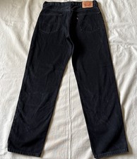Levi's Mens 550 Black Regular Fit Denim Jeans Straight Leg 5-Pocket Size 34x34 picture