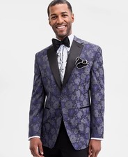 $360 NEW TAYION MENS 42R JACQUARD FLORAL TUXEDO BLAZER SPORT COAT SUIT JACKET picture