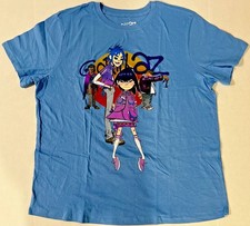 Band Gorillaz Graphic Logo Blue Color Cotton Tee Shirt New CM618 picture