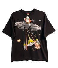 Vintage 1999 Star Wars Episode 1 T Shirt XL NWT Naboo Space Battle Y2K Movie picture
