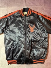 Vintage 1970's Harley Davidson Satin Bomber Jacket Men’s Sz Medium Made In USA picture