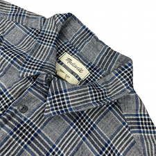 Madewell Men’s Perfect Fit L/S Work Shirt Blue Plaid • Medium picture