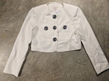 NWT Cinq A Sept Auden Collarless Crystal Blazer Sz 4R  picture