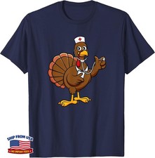 Funny Thanksgiving Nurse Turkey Feast Day T-Shirt picture