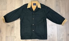 Vintage 80s Manhattan Wool Chore Coat Mens L 42 44 Sherpa Lined Barn Jacket USA picture