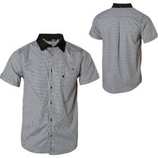 Comune Calvin Shirt  Short-Sleeve Dark Navy, L NEW NWT Skate Surf Snow picture