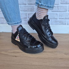 ⭐NWT Converse Chuck 70 Formal Leather Triple Black Low 8.5 Women's Shoes A14188C picture