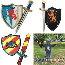 Knight Warrior Sword & Shield Foam Toys Cosplay Game Prop Costume Party For Kids picture