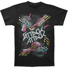 Rare Attack Attack Black Cotton Full Sizes Band Tee Shirt For Men D853 picture