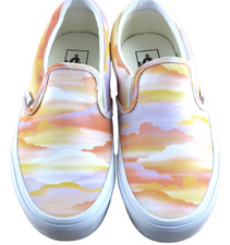 Vans Women's Classic Slip On Festival Dream Canvas Multi Shoes Size 7 NIB picture