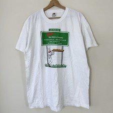Vintage Y2k Wendy's Bakery Fast Food Burger Snack White Tee Shirt - XL picture