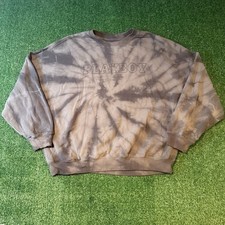 Playboy by Pacsun Sweatshirt Size M Tie Dye Grey Pullover picture