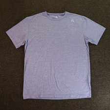 Rhoback Blitz Tech T Shirt Mens Large Blue Performance Athleisure Stretch Train picture