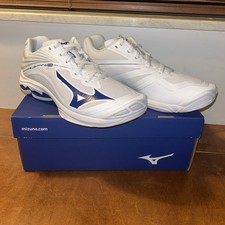 Mizuno Wave Lightning Z6 Men's Sneakers Sz 9 White/Blue NEW With Box picture