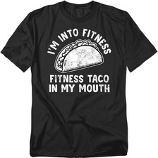 Popfunk Fitness Taco, Funny Workout Food Pun, Unisex T-Shirt picture