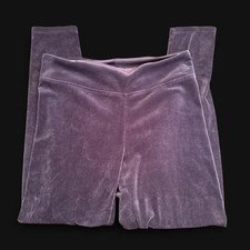 Cuddl Duds double plush velour leggings in blue picture