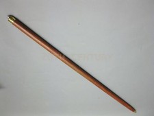 Vintage Solid Rosewood Solid Wooden Walking Cane Stick Victorian  Shaft Only picture